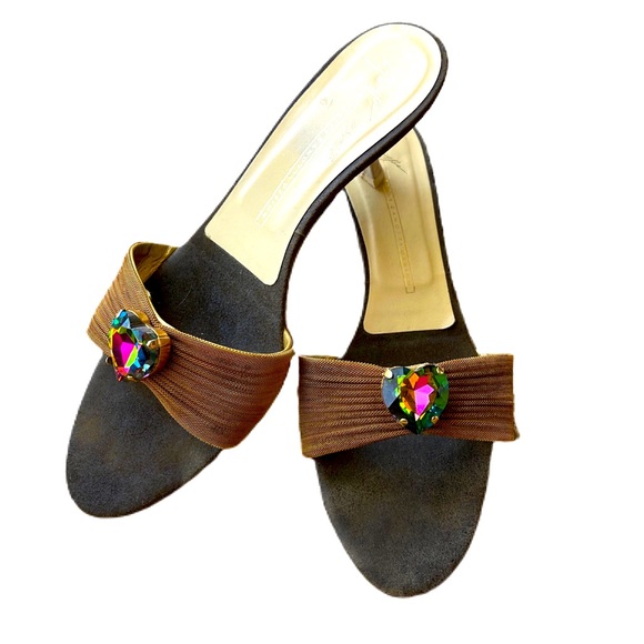 Vintage Giuseppe Zanotti Design Heels/Sandals/Slides - Picture 1 of 15